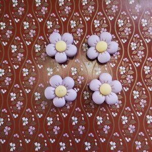 Lilac And Yellow Flower Jibbits